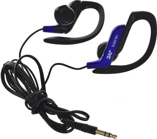 JVC Ακουστικά Ψείρες In Ear HA-EB75 Τύπου Ear Hook Μπλε