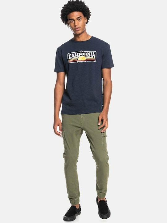 Trousers Cargo Elastic in Slim Fit Khaki