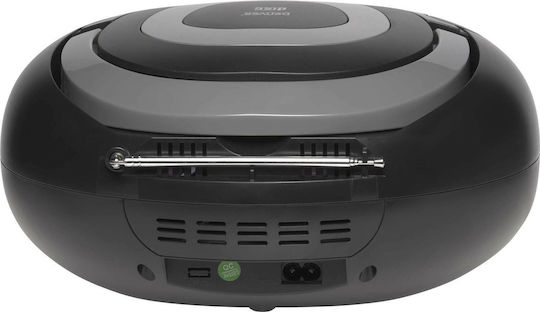 Denver Φορητό Ηχοσύστημα με Bluetooth / CD / USB / Ραδιόφωνο Γκρι