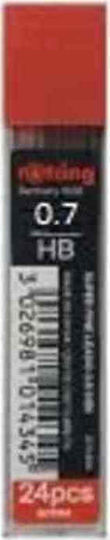 Rotring 24 Packages x 24 Pencil Leads Super Fine Thickness 0.7mm Type HB
