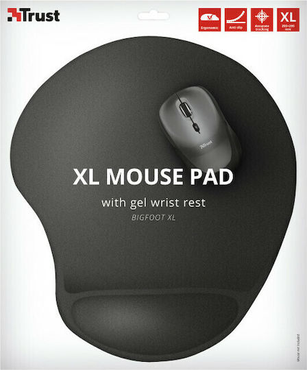 Trust Bigfoot Gel Mouse Pad (295mm) With Black Wrist Support 23728