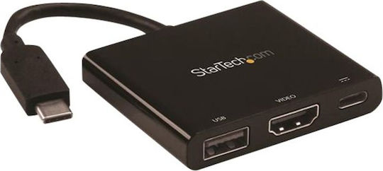 StarTech USB-C Докинг станция с HDMI 4K PD Черен (CDP2HDUACP)