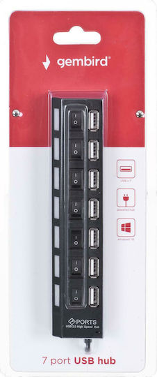 Gembird USB Хъб с 7 USB 2.0 Порта и USB-A Връзка