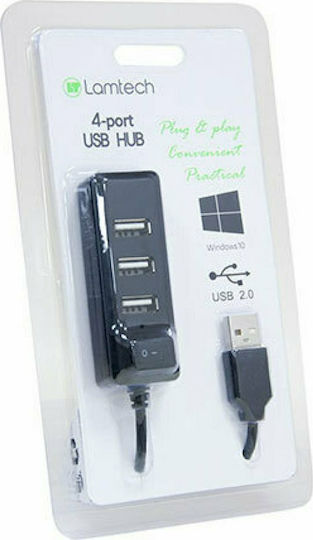 Lamtech Hub 4 Porturi USB 2.0 Cu Conectare USB-A