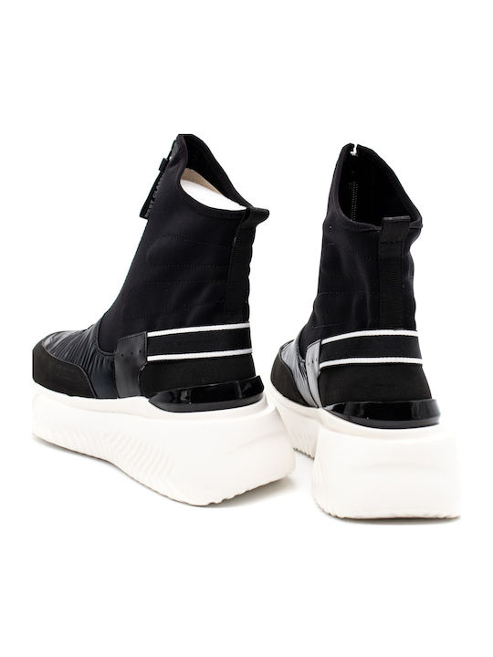Pyro Damen Chunky Stiefel Schwarz