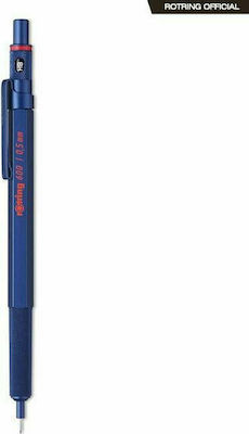 Rotring 600 Mechanischer Bleistift zum Zeichnen Metallisch 0.5mm Blau