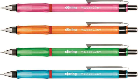 Rotring Visuclick Механичен Молив 0.7мм с Гума 1бр Розов