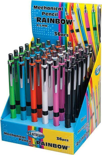 Centrum Centrum Rainbow Μηχανικό Μολύβι 0.5mm 36τμχ Ροζ
