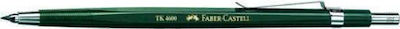 Faber-Castell TK 4600 Μηχανικό Μολύβι 2.0mm με Ξύστρα Κατάλληλο για Σχέδιο Πράσινο