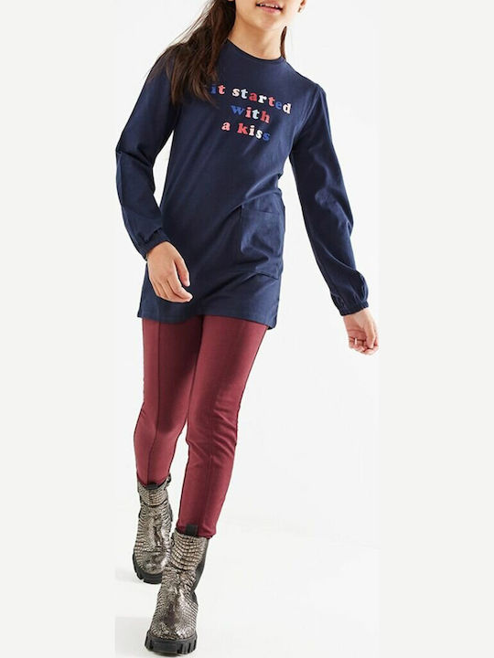 Kids Legging Long Burgundy 1008 Basic