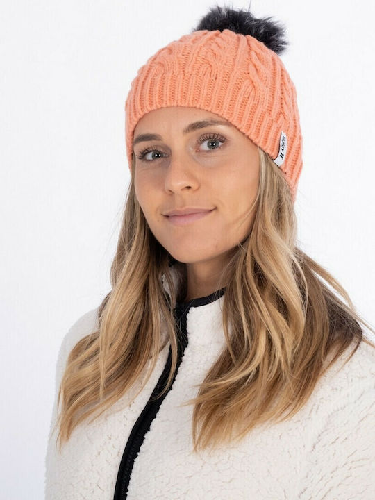 San Marino Pom Pom Beanie Căciulă Pentru Femei În Culoare Portocalie