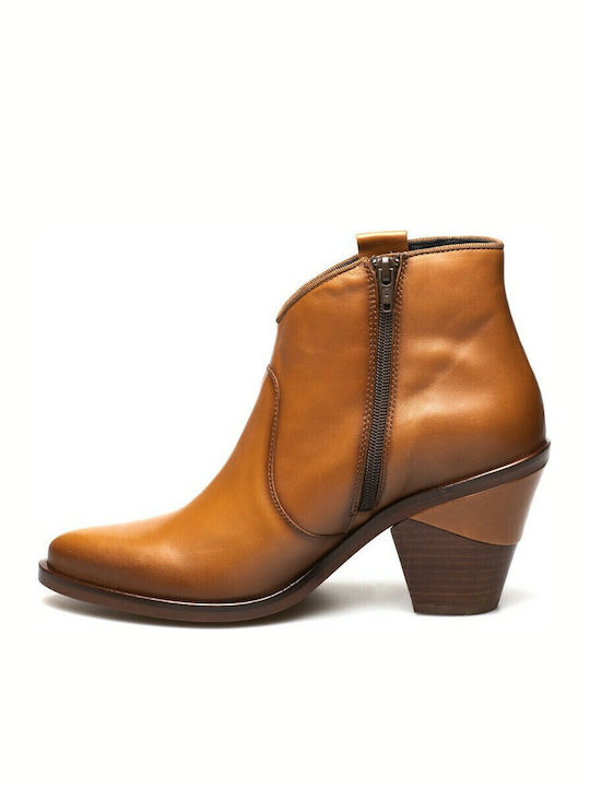 Damen Cowboy-Stiefeletten Tabac Braun