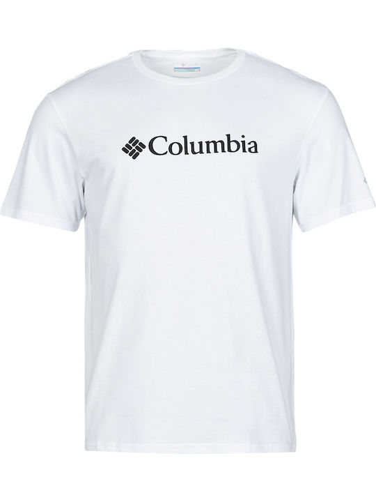 Columbia Basic Ανδρικό T-shirt Λευκό με Λογότυπο