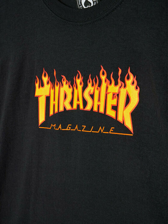 Flame Logo T-Shirt Schwarz
