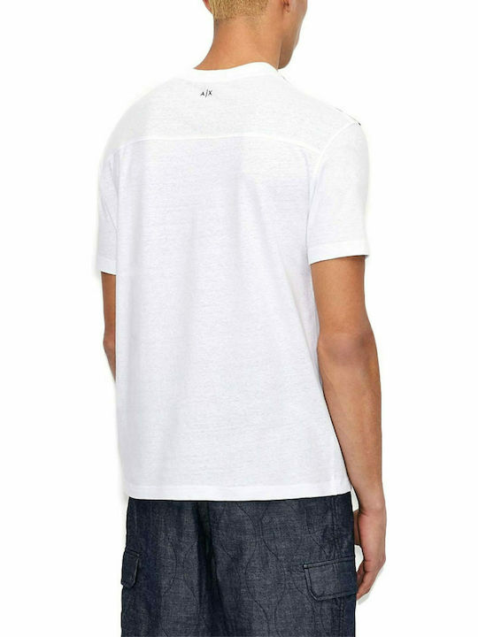 Armani Exchange Herren T-Shirt Kurzarm Weiß