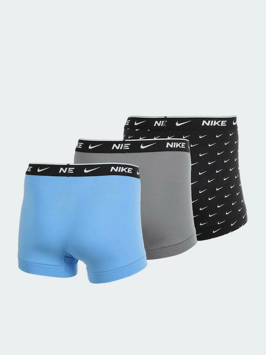 Nike Herren Boxershorts Mehrfarbig mit Mustern 3Packung