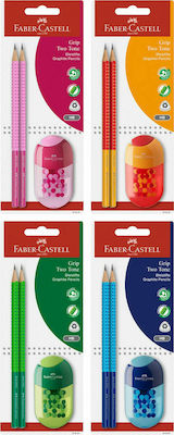 Faber-Castell Grip Set de 3 Creioane B (Culori diverse)