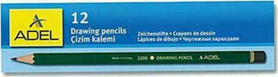 Adel 2200 Drawing Pencil 5B Green