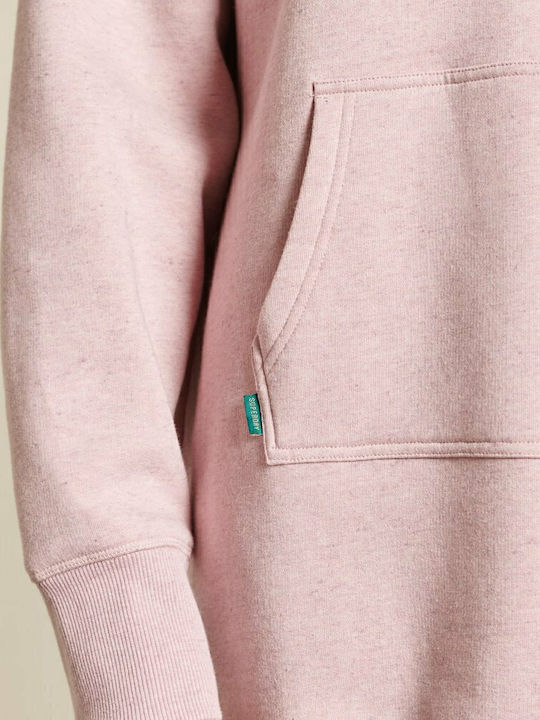 Mini Sport Dress Long Sleeve Hooded Pink