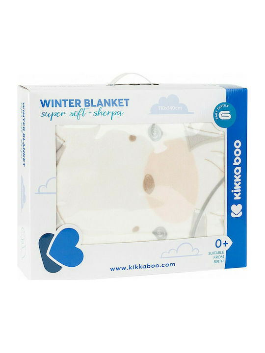 Kikka Boo Blanket Cot Polar Fisher Velvet Gray 110x140cm