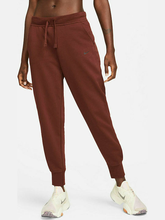 Nike Get Fit Women's Jogger Sweatpants Dri-Fit Red