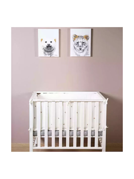 Childhome Kids Canvas Wall Painting Bear Gold 30x40cm