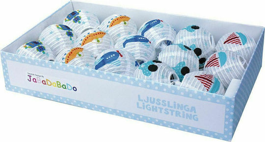 Jabadabado Guirlandă de lumină pentru copii Plastic Mașinuțe