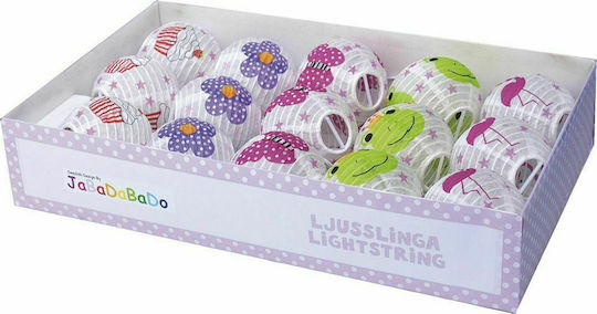 Jabadabado Garland Plastic Kids Wall Light Butterflies