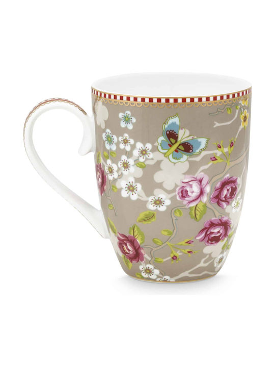PiP Studio Chinese Becher aus Porzellan Gray 350ml