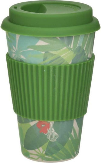 Click Mug Bamboo with Lid Green 400ml Click Mug Bamboo with Lid Green 400ml