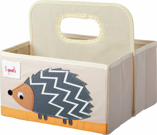 3 Sprouts Бебешка кошница за козметика Hedgehog 0317-IDOHDG Сив 1бр