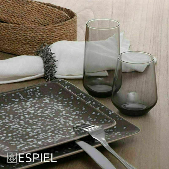 Espiel Allegra Ποτήρι Νερού από Γυαλί σε Γκρι Χρώμα 470ml