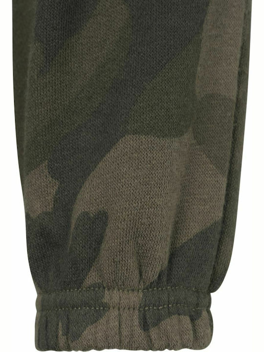 Cropped Hanorac pentru femei Olive Camo