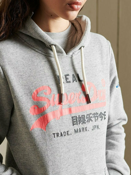 Vintage Logo Ac Damen Sweatshirt Kapuzen Gray