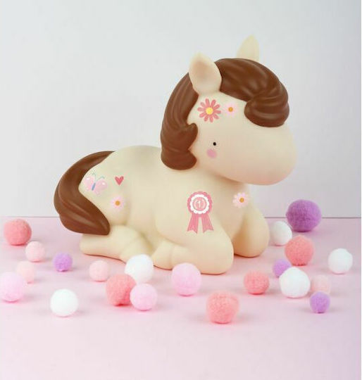 A Little Lovely Company Led Kids Decorative Lamp Horse Beige 20x11x17εκ.