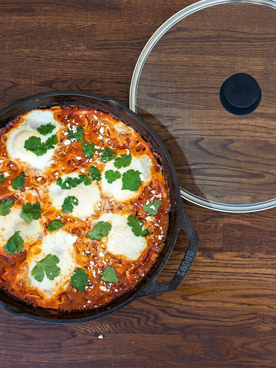 Lodge Chef Collection Τηγάνι από Μαντέμι Με Καπάκι 30.5cm