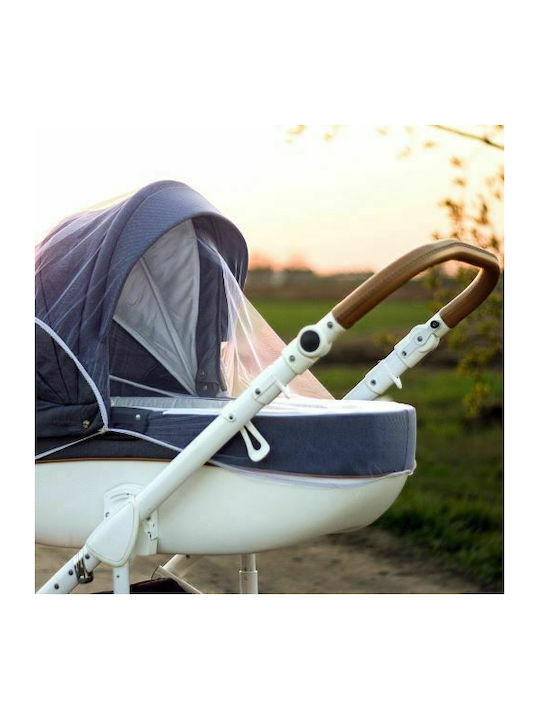 Akuku Mosquito Net for Stroller Tulle A0446 with Elastic Black 95x60cm