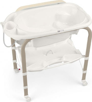 Cam Babybadewanne mit Wickeltisch Cambio Marrone Bianco