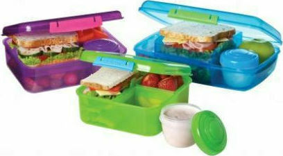 Sistema Bento Πλαστικό Παιδικό Σετ Φαγητού 1.65lt Μέντα 21.8 x 18.5 x 7.7εκ.