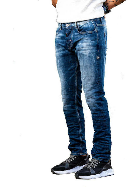 Profil Men's Jeans Pants in Skinny Fit Mid Blue