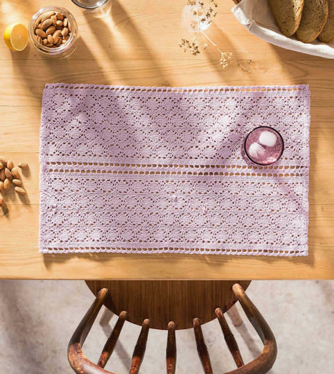 Gofis Home Σουπλά Crochet Purple 30x50cm Σουπλά Υφασμάτινο 50cm Gofis Home Σουπλά Crochet Purple 30x50cm Σουπλά Υφασμάτινο 50cm