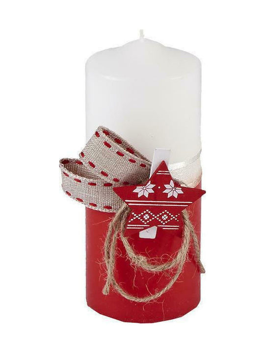XMASfest Χριστουγεννιάτικο Κερί 12x5εκ. (Διάφορα Σχέδια)