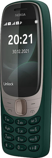 Nokia 6310 2021 Dual SIM Κινητό με Κουμπιά (Αγγλικό Μενού) Green