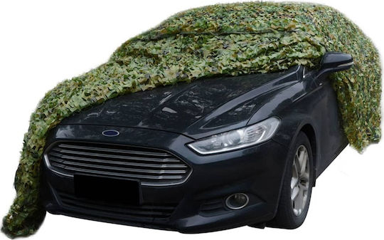 vidaXL Rectangular Camouflage Net Green 4x5m with Storage Bag