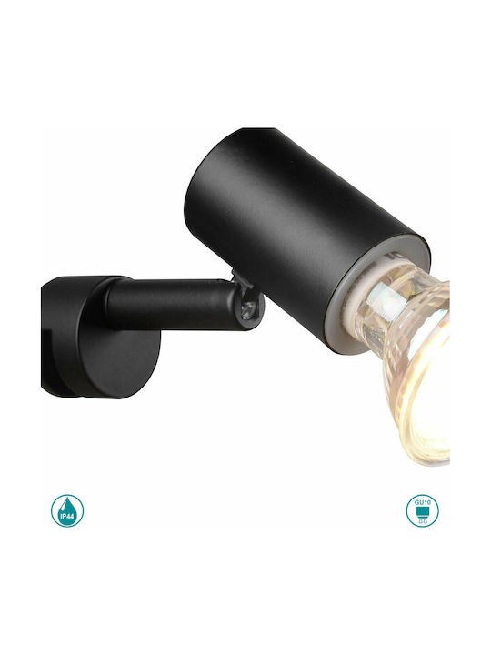 Trio Lighting Lorenzo Единично Спот с Цокъл GU10 в Черен Цвят