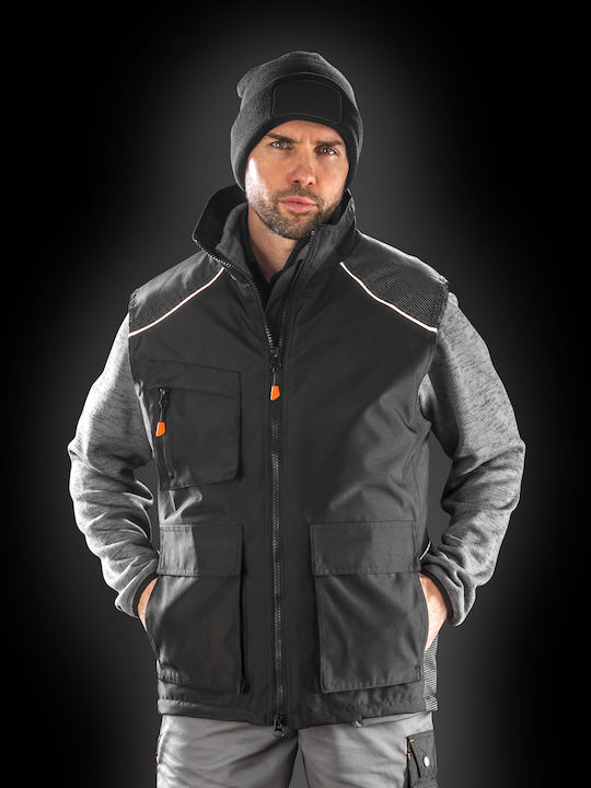 Result Vostex Bodywarmer Arbeitsweste Wasserdicht Schwarz