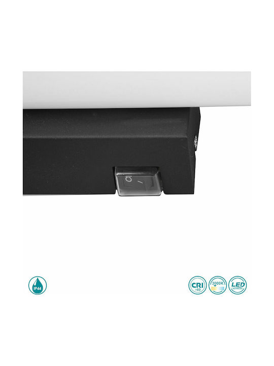 Trio Lighting Mattimo Classic Lamp Bathroom with Integrated LED and Warm White Light Black 40cm