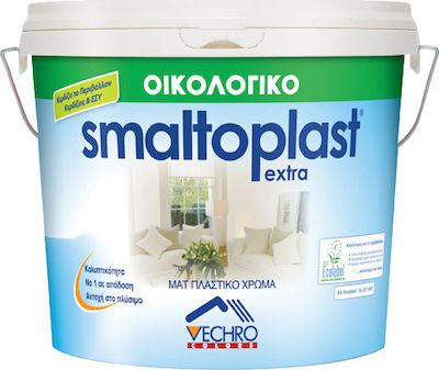 Vechro Smaltoplast Extra Πλαστικό Χρώμα Οικολογικό για Εσωτερική Χρήση 375ml