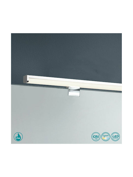 Trio Lighting Lino Classic Lamp Bathroom with Integrated LED and Warm White Light Silver 40cm