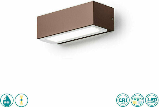La Mia Luce Nox Стенна Външна Таванна Лампа LED IP65 10W с Естествено Бяла Светлина